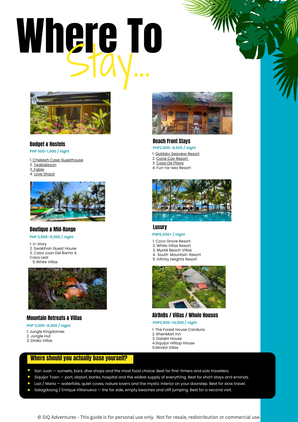 Where to Stay in Siquijor